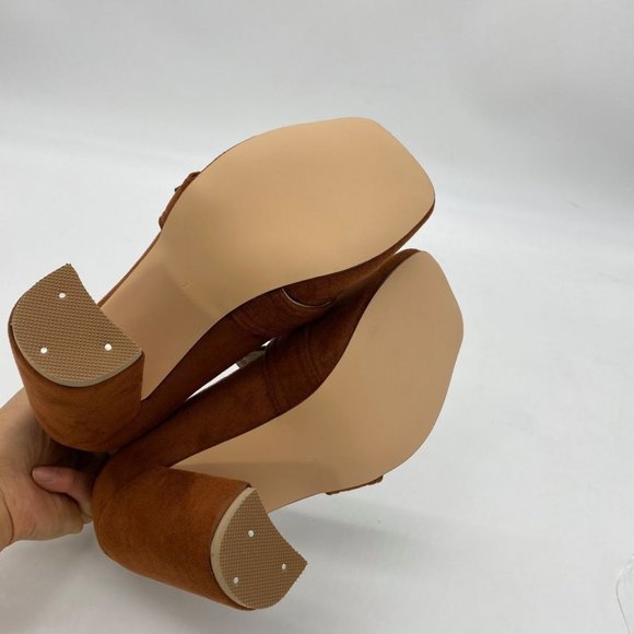 YDN Shoes Ydn Women Chunky High Heel Square Toe Loafer Shoes Poshmark